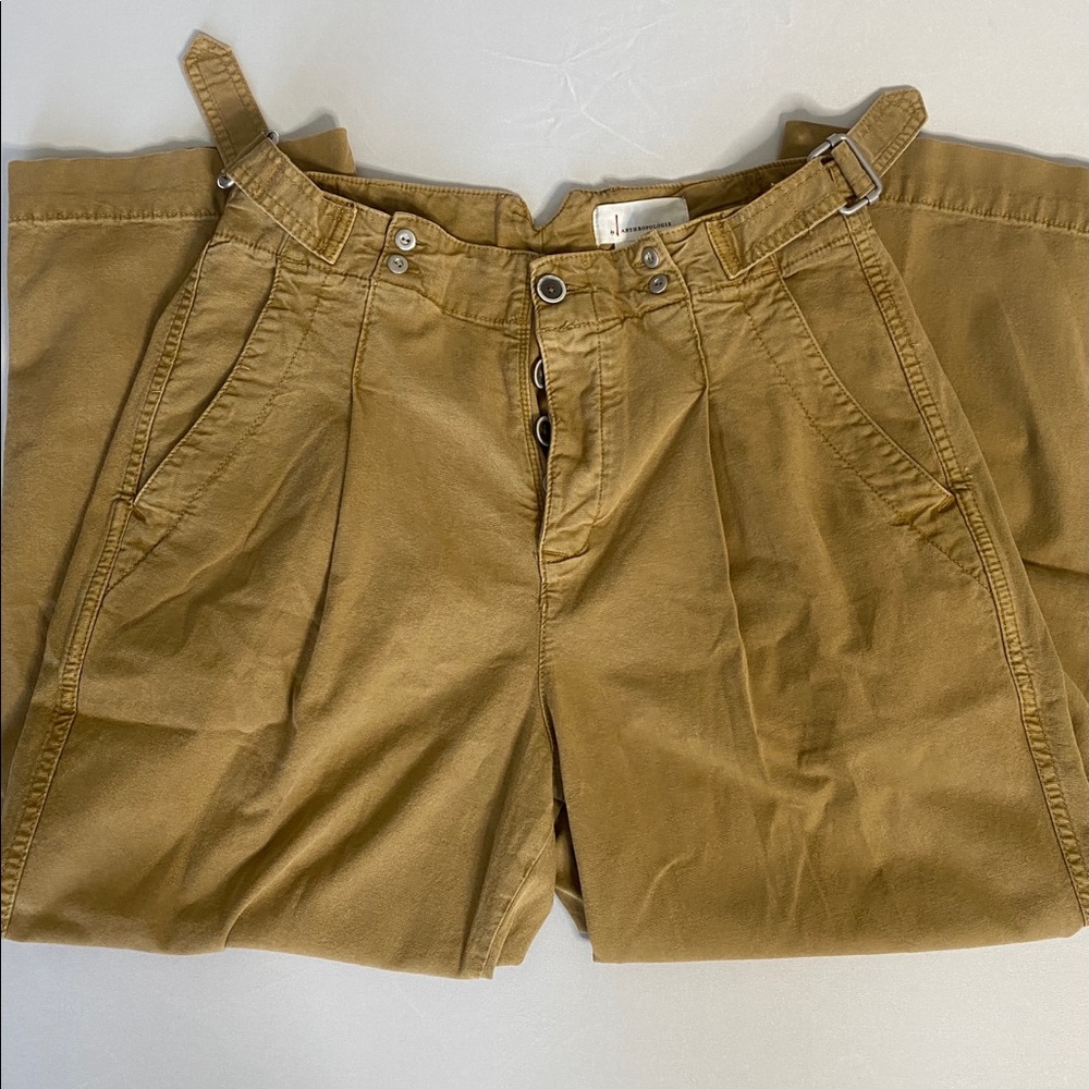 Like New Anthropogie Cropped pleated pants. Sz 29.